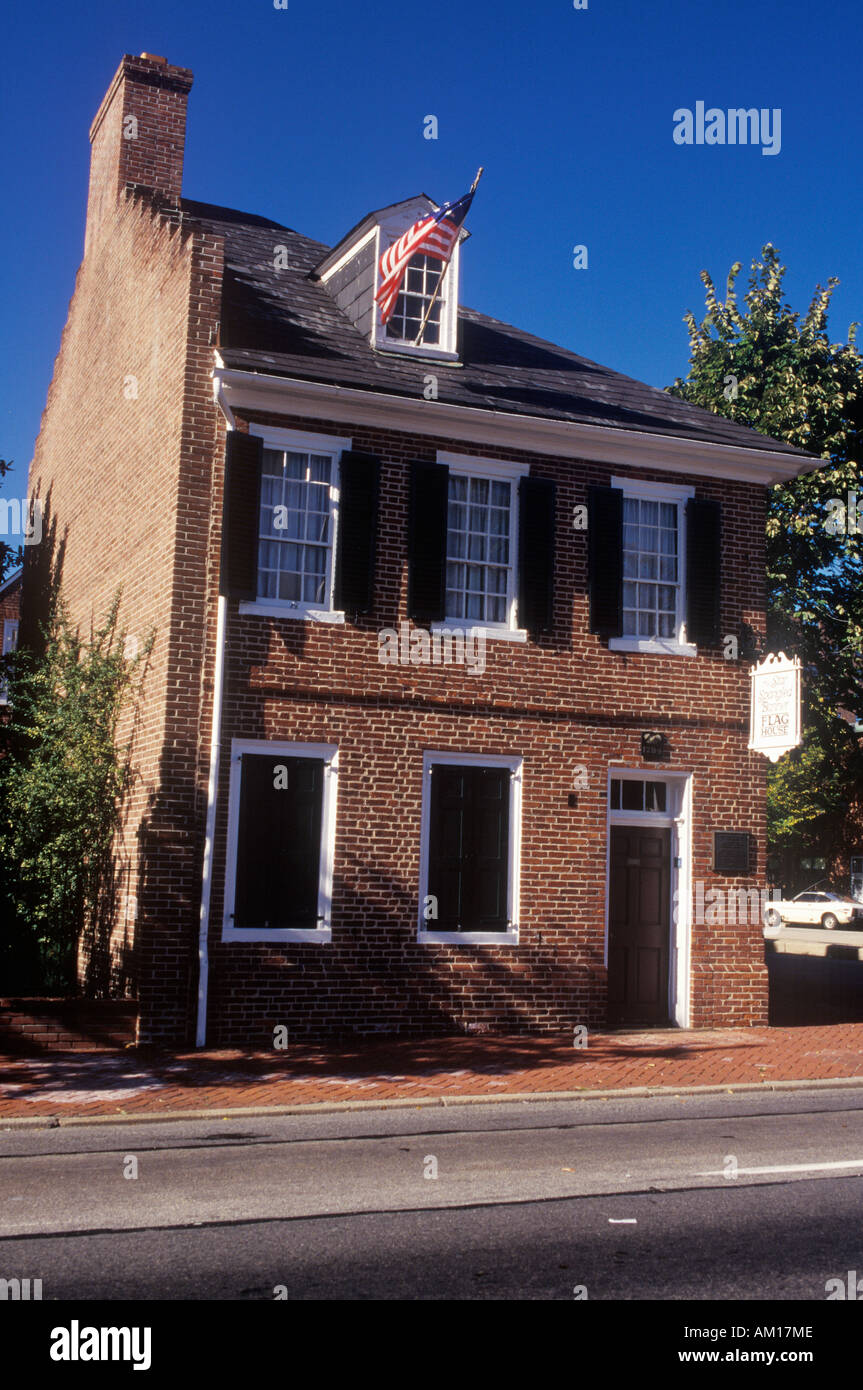 Le Star Spangled Banner Flag house Baltimore MD Banque D'Images