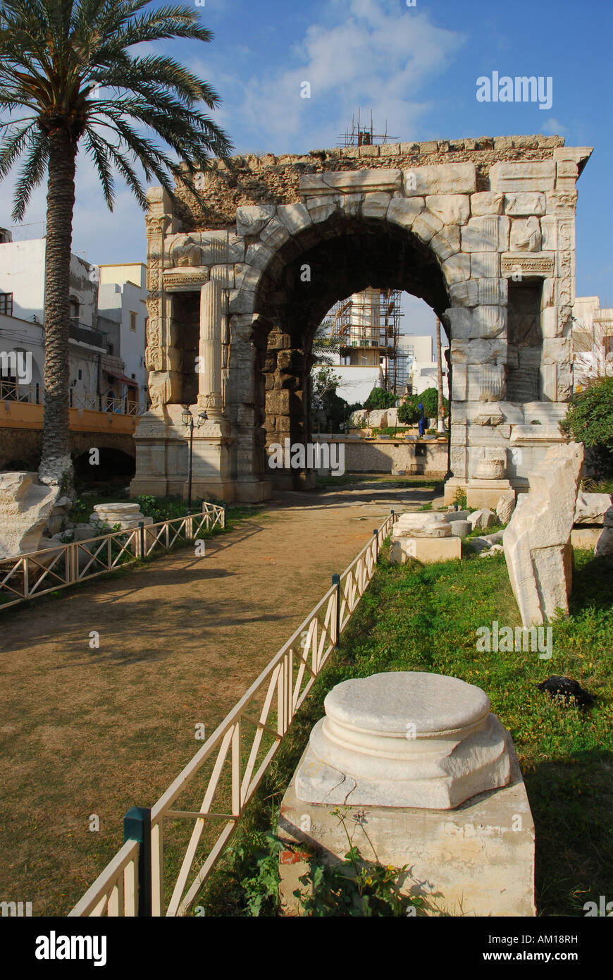 Marc Aurel arch, Libye, Tripoli Banque D'Images