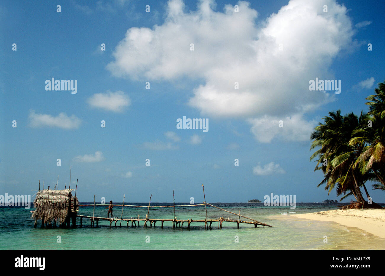 PANAMA San Blas Islands Isla Pequena Banque D'Images