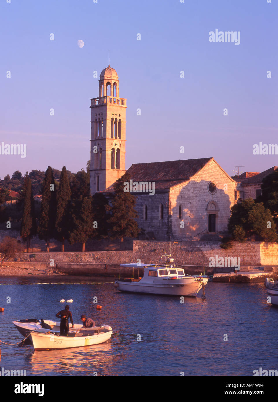 Monastère franciscain de Hvar Croatie Banque D'Images