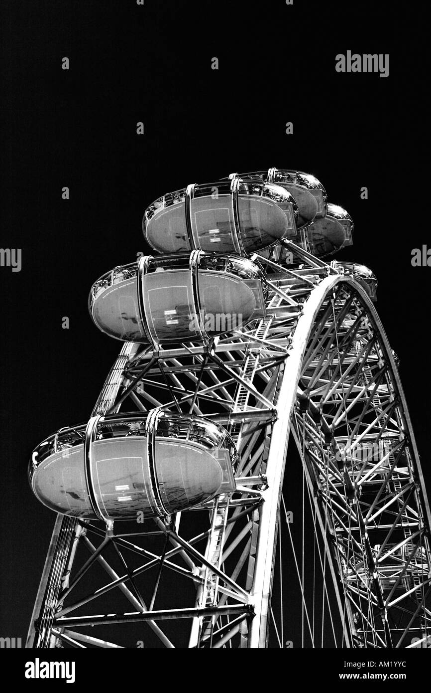 Le London Eye. Banque D'Images