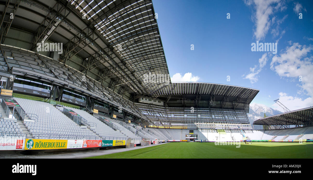 Terrasse ouest, stade Tivoli, lieu de la soccer EM 2008, Innsbruck, Tyrol, Autriche Banque D'Images