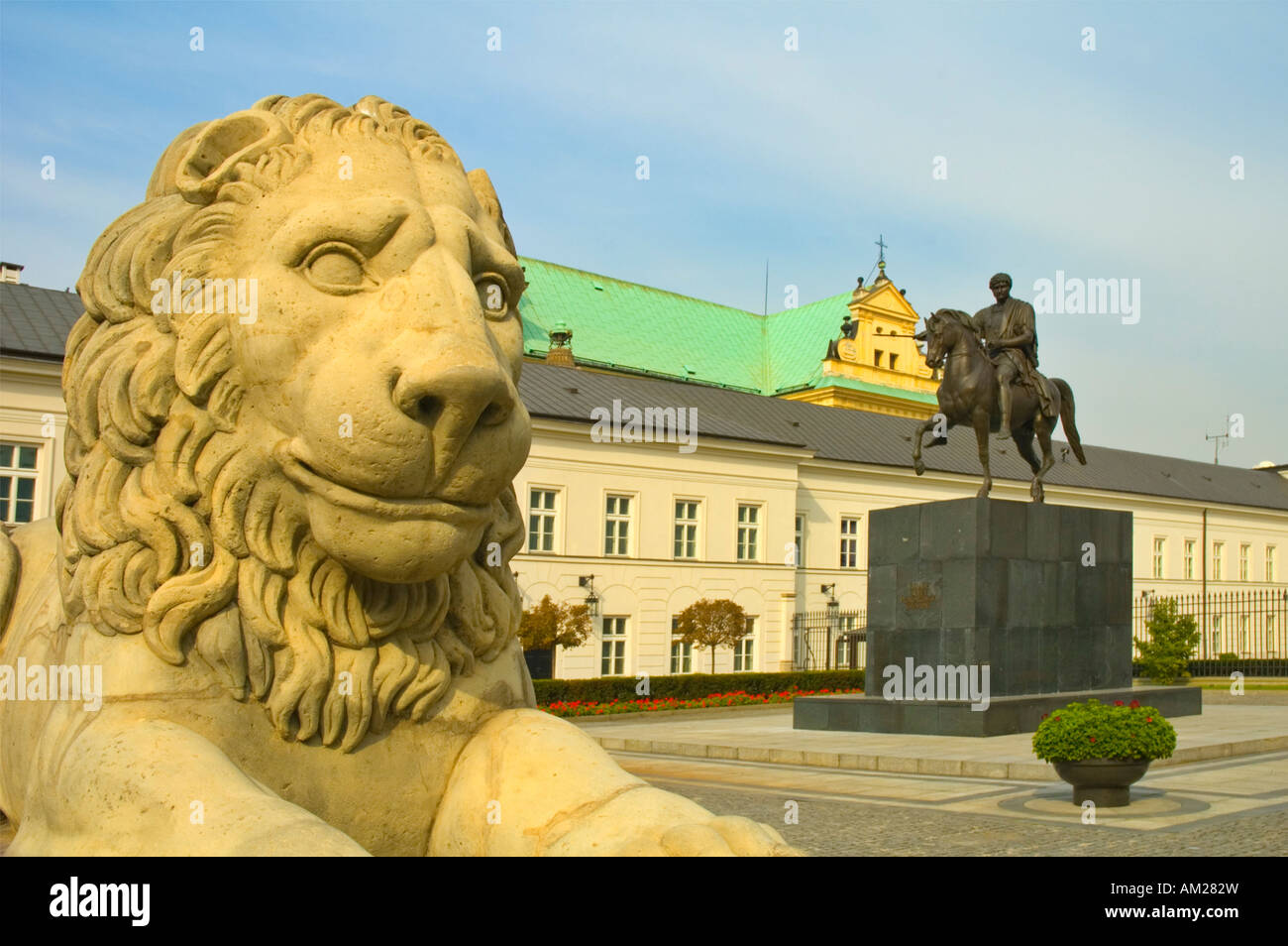 Centre de Varsovie, palais présidentiel de l'UE Pologne Banque D'Images