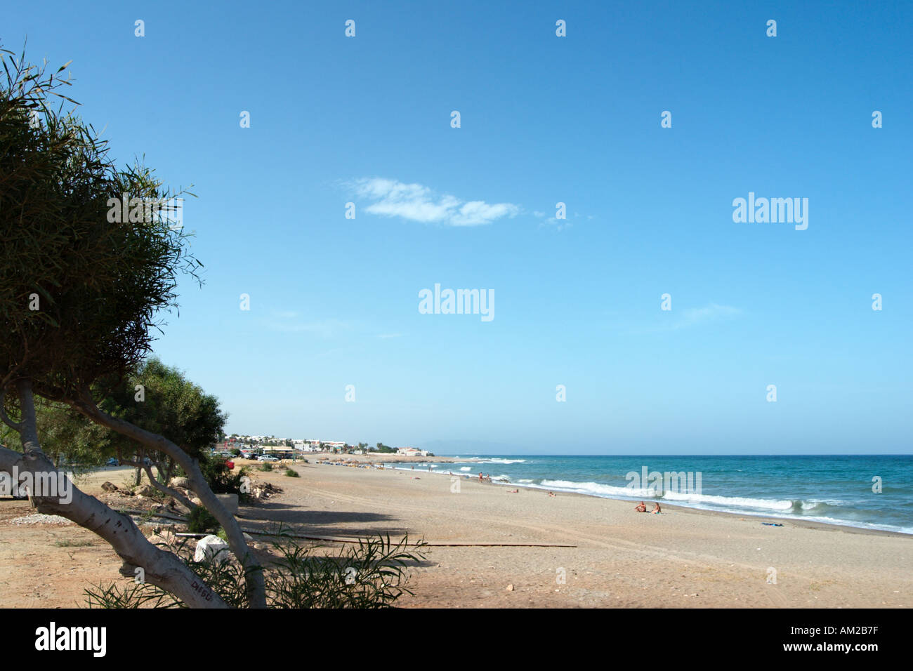 Plage de Mojacar, Almeria, Andalousie, Espagne Banque D'Images