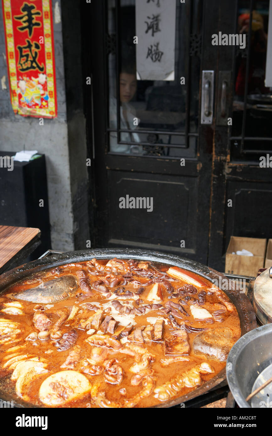 Food en Chine Beijing hutong Banque D'Images