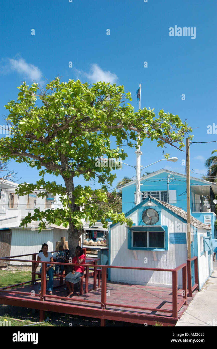 Cabane à Harbourfront, Dunmore Town, Harbour Island, Îles Out, Bahamas, Caraïbes Banque D'Images