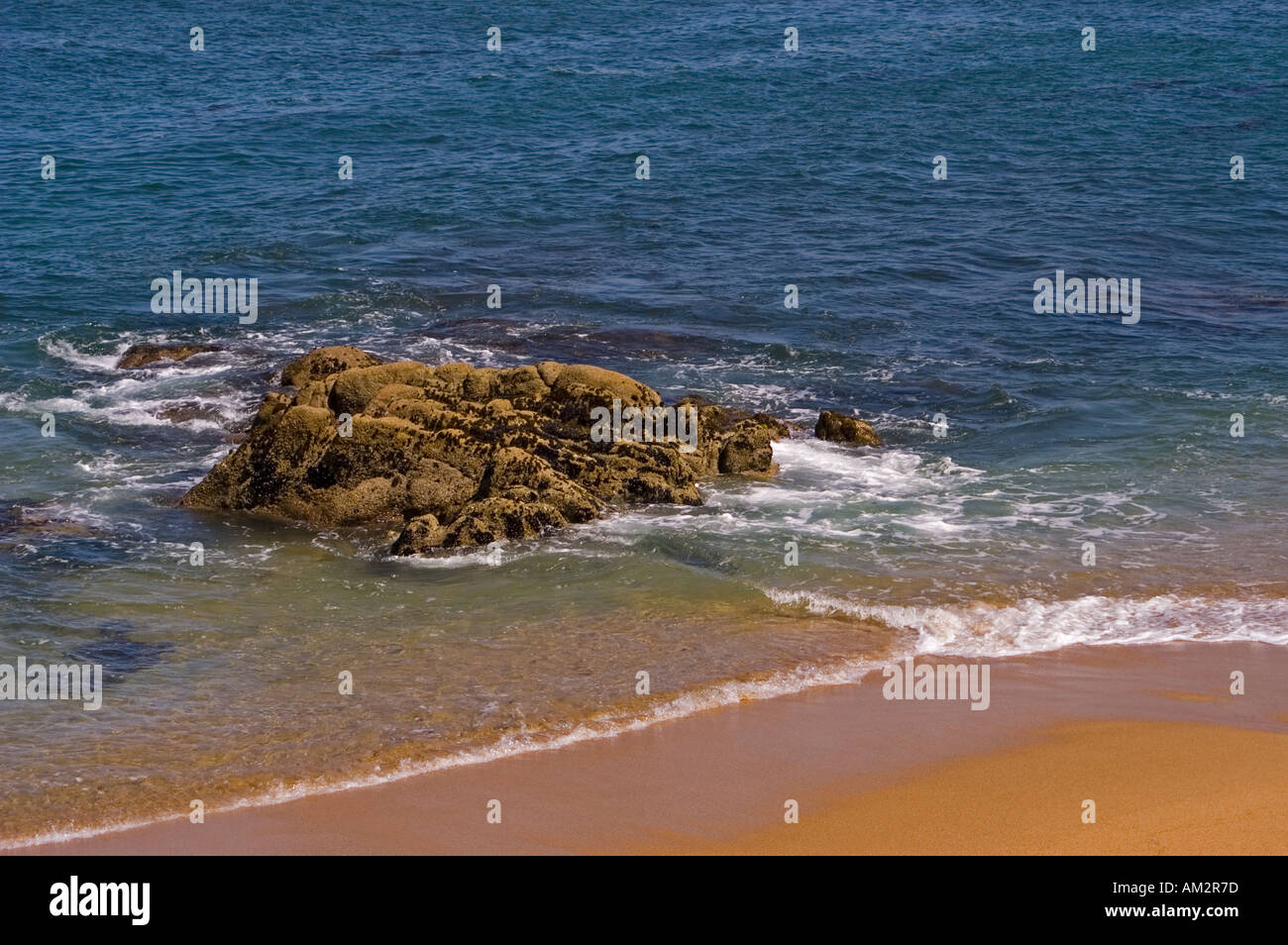 Plage sur l'océan Pacifique près de Cannery Row Monterey Californie Banque D'Images