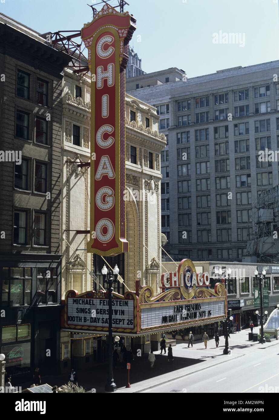 Géographie / voyages, États-Unis, Illinois, Chicago, Chicago Theatre, North State Street, vue extérieure, Banque D'Images