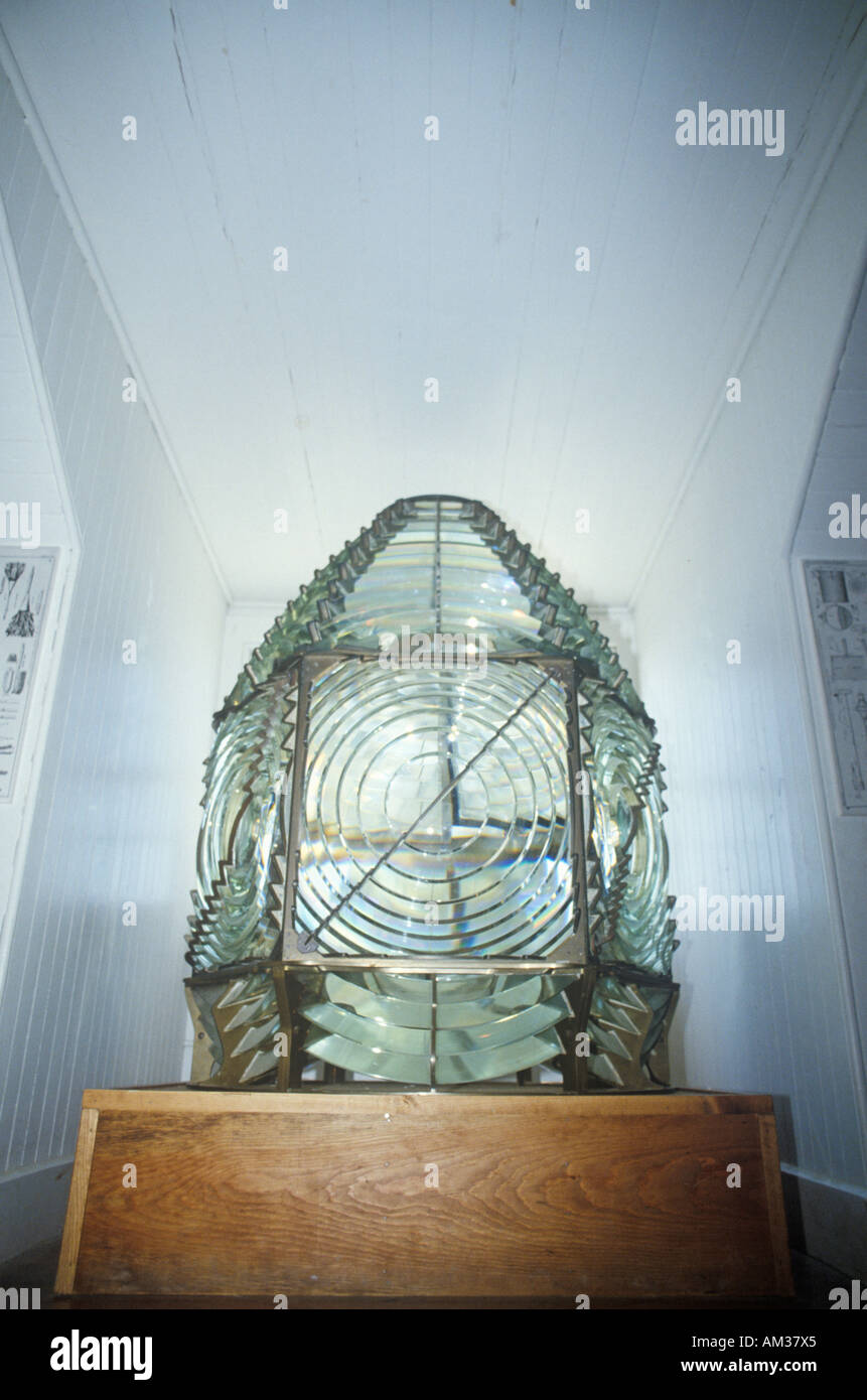 Lampe phare du détroit de Hooper à Hooper Strait à Tanger Sound Chesapeake Bay Maritime Museum à St Michaels MD Banque D'Images