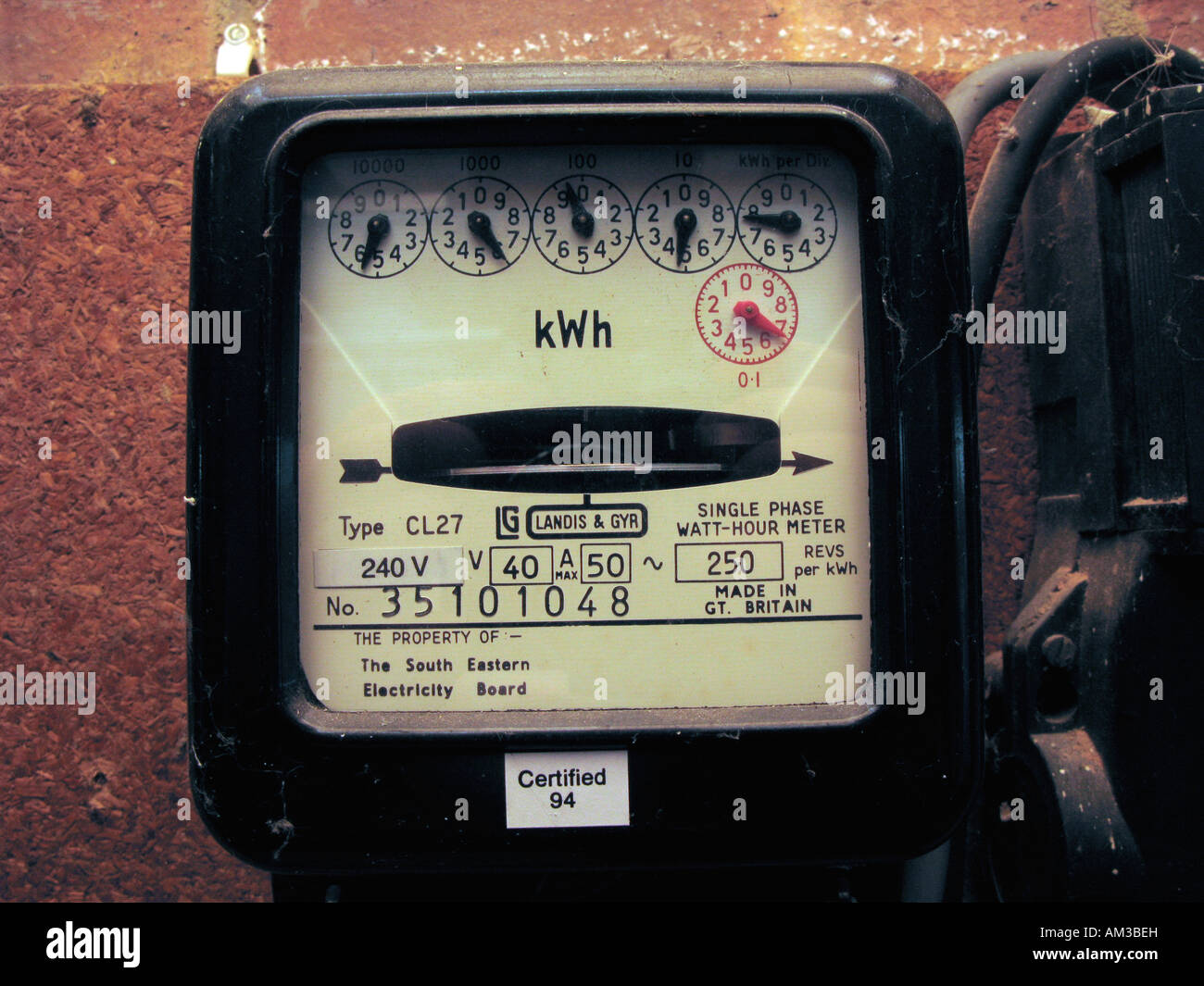 Vieux compteur électrique domestique Banque de photographies et d — free download
