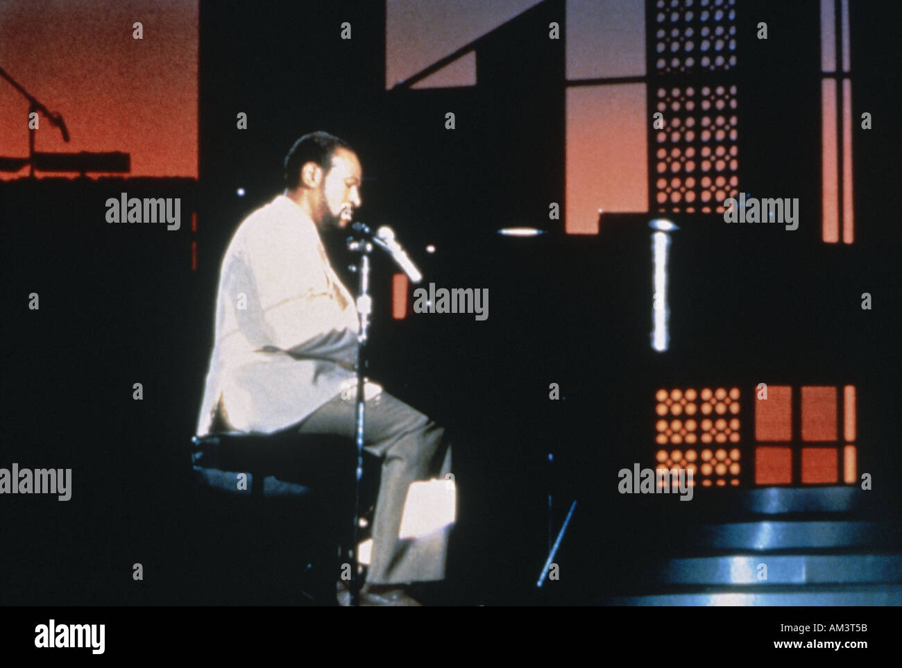 Le chanteur Marvin Gaye Banque D'Images