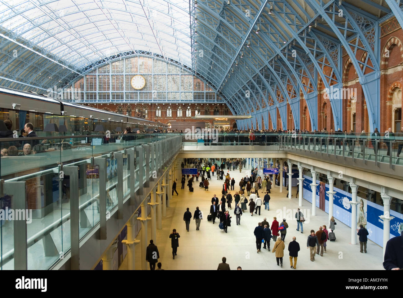 St Pancras International Eurostar gare à Londres Banque D'Images