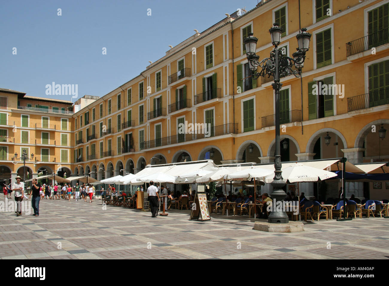 Placa Mayor Palma Majorque Banque D'Images