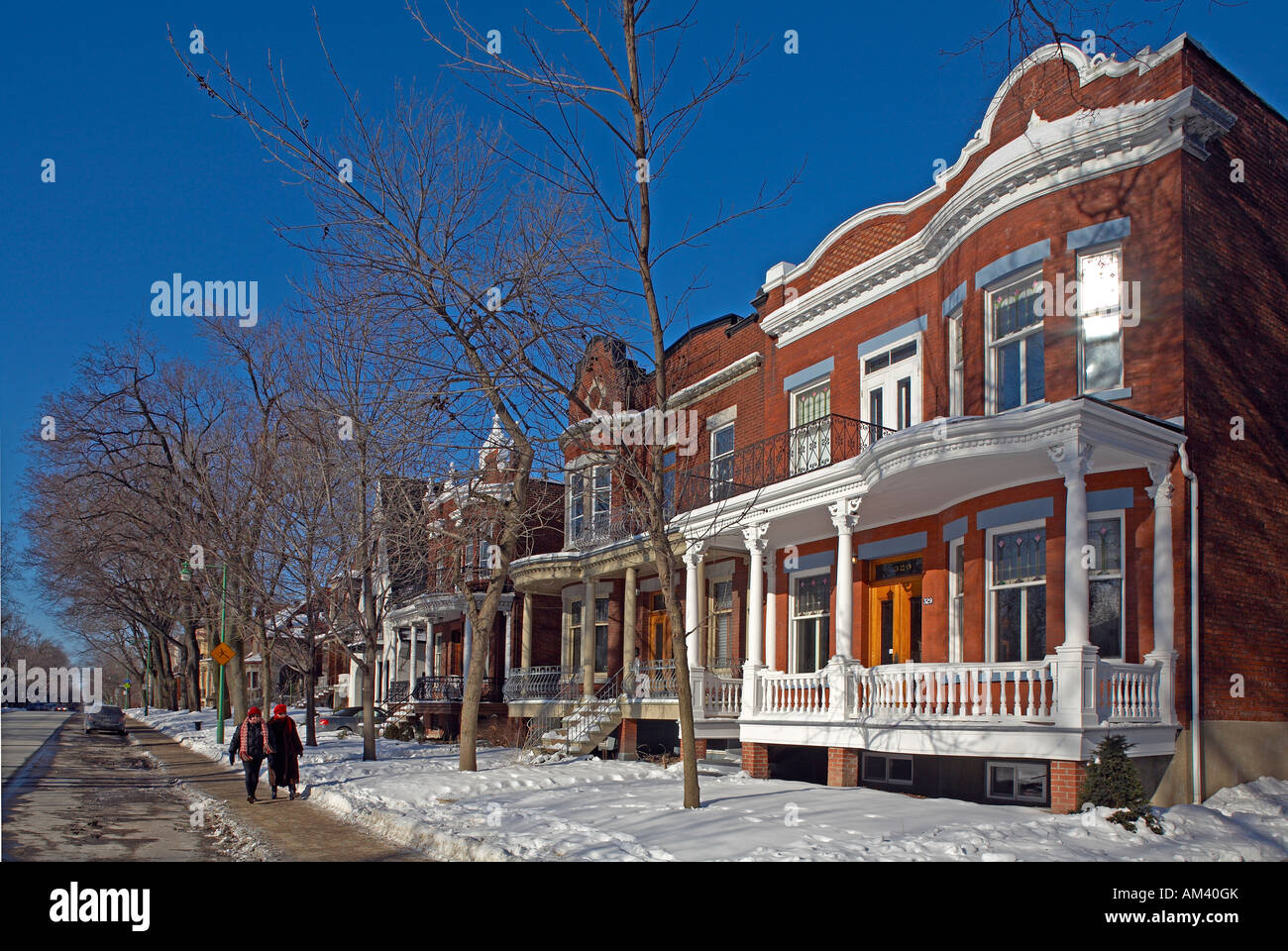 Canada Qu bec Montr al Quartier Outremont et ses belles maisons