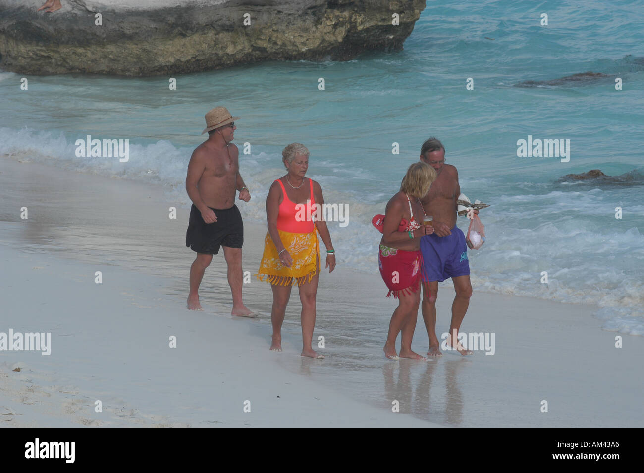 Cancun Mexique touristes Banque D'Images