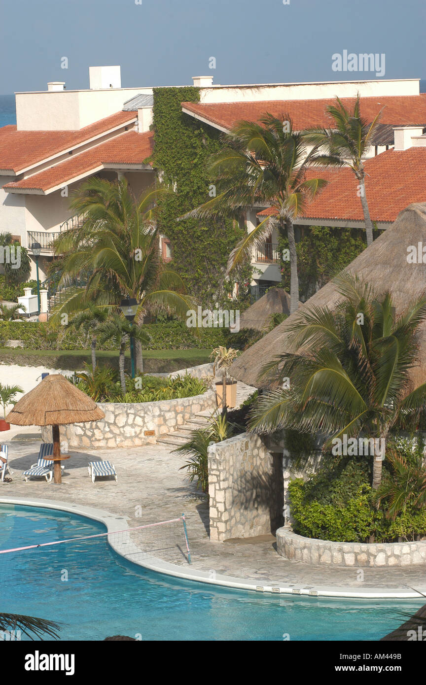 Hyatt Resort Cancun Mexique Banque D'Images