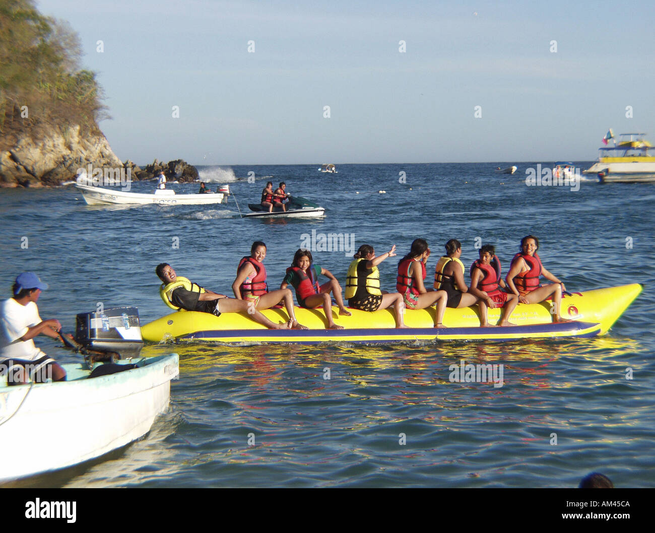 L'état d'Oaxaca Huatulco Maguey beach Mexique Banque D'Images
