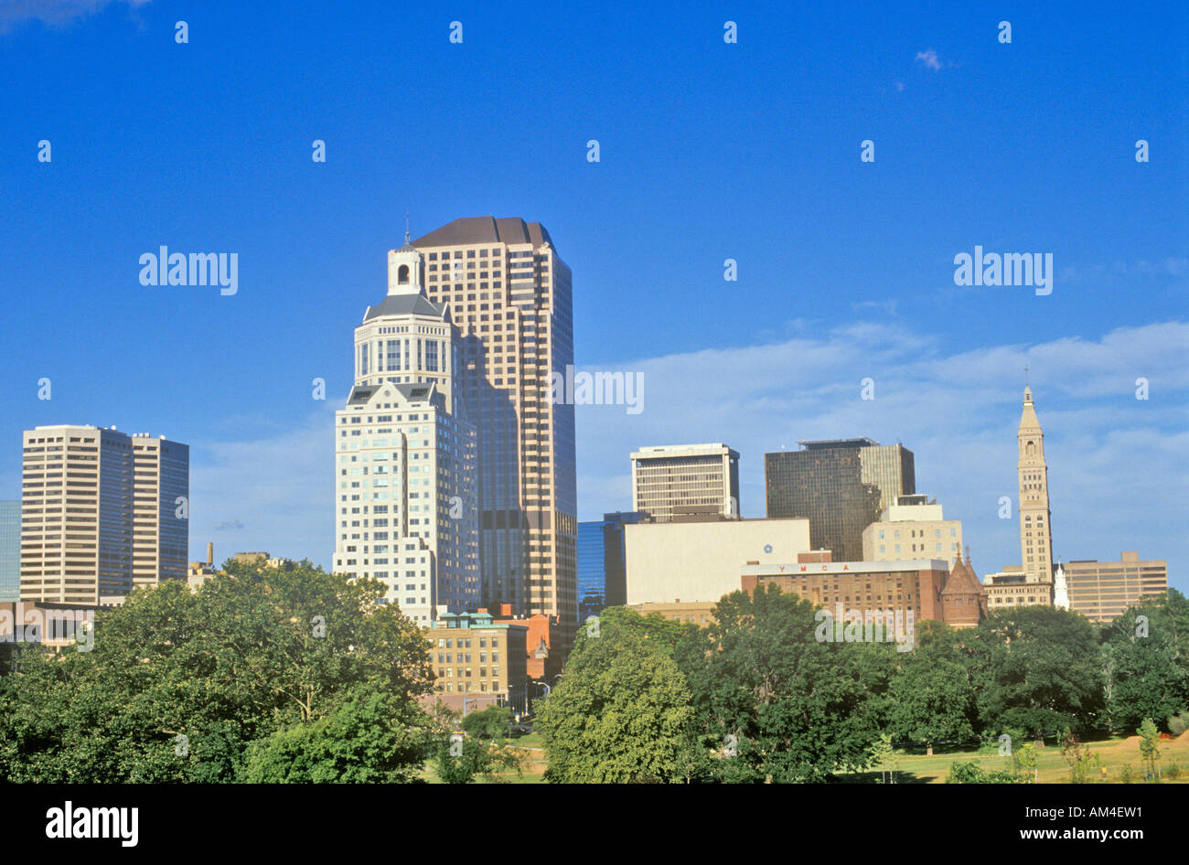 Capitale de l'état de Hartford Hartford Connecticut skyline Banque D'Images
