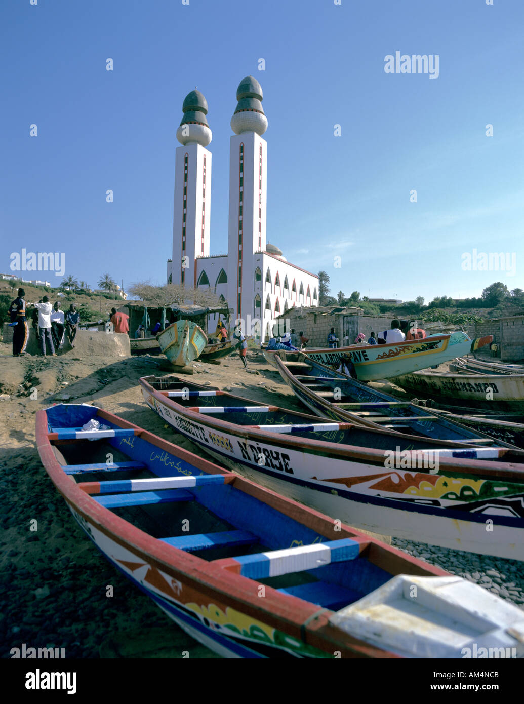 Mosquée de Ouakam, Dakar. De l'extérieur. Banque D'Images