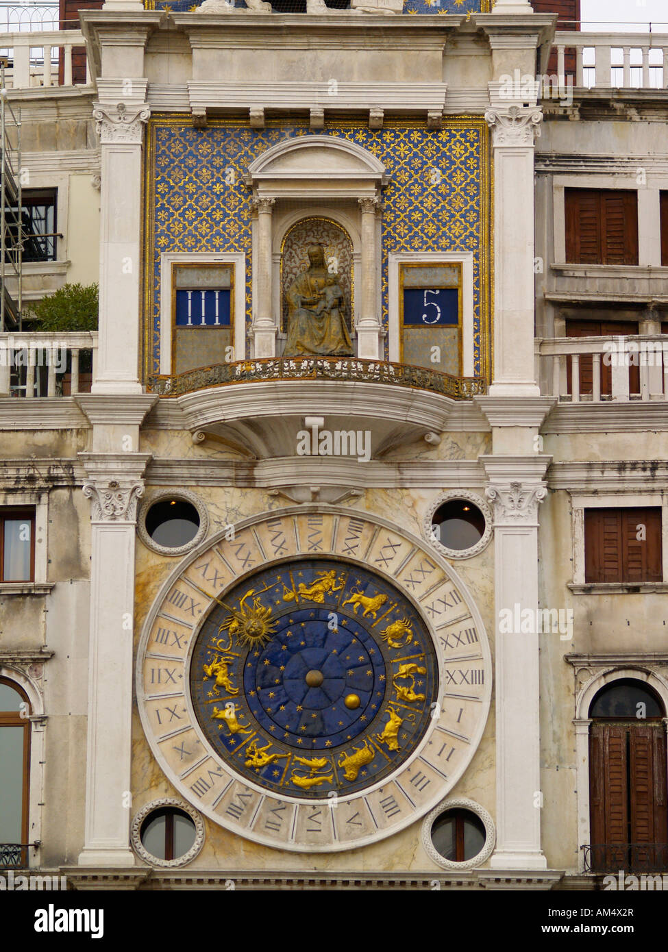 La Torre dell'Orologio sur la Place St Marc Venise Banque D'Images