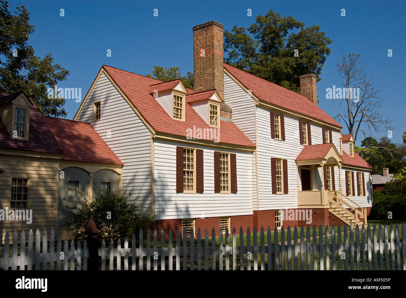 St George Tucker House à Colonial Williamsburg Banque D'Images