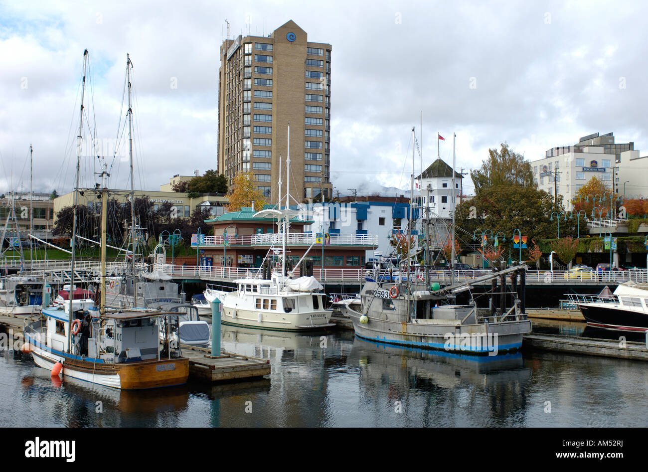 La ville portuaire de Nanaimo, île de Vancouver, BC Canada Banque D'Images