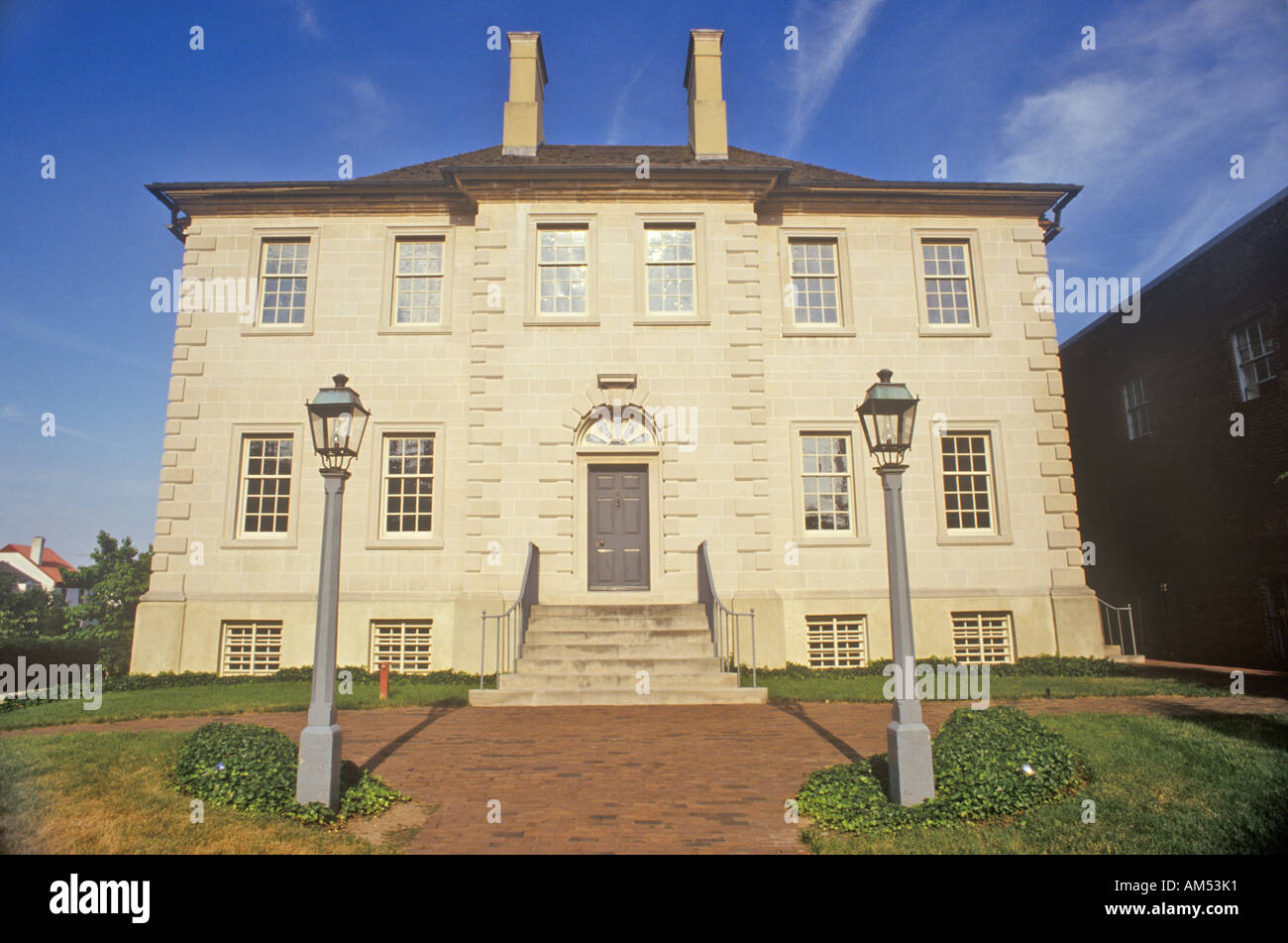 Le Carlyle House a été achevé en 1753 par John marchand écossais Carlyle Carlyle House Historic Park Washington DC Banque D'Images