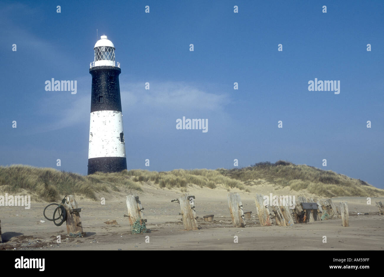 Le phare de Point repousser repousser East Riding of Yorkshire construit 1895 Banque D'Images