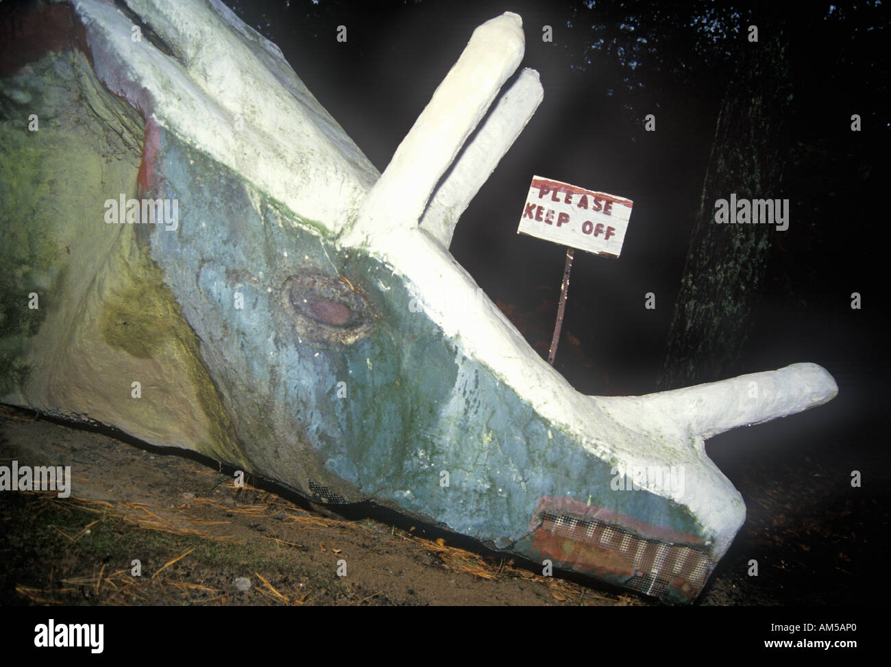 Tête de dinosaure South Hadley Massachusetts Banque D'Images