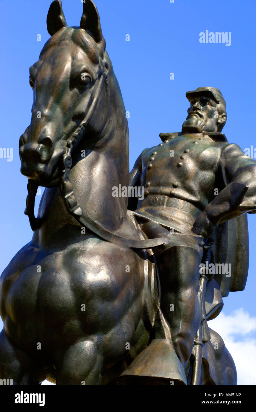 Stonewall Jackson monument situé à Manassas National Battlefield Park Virginia VA US USA Banque D'Images