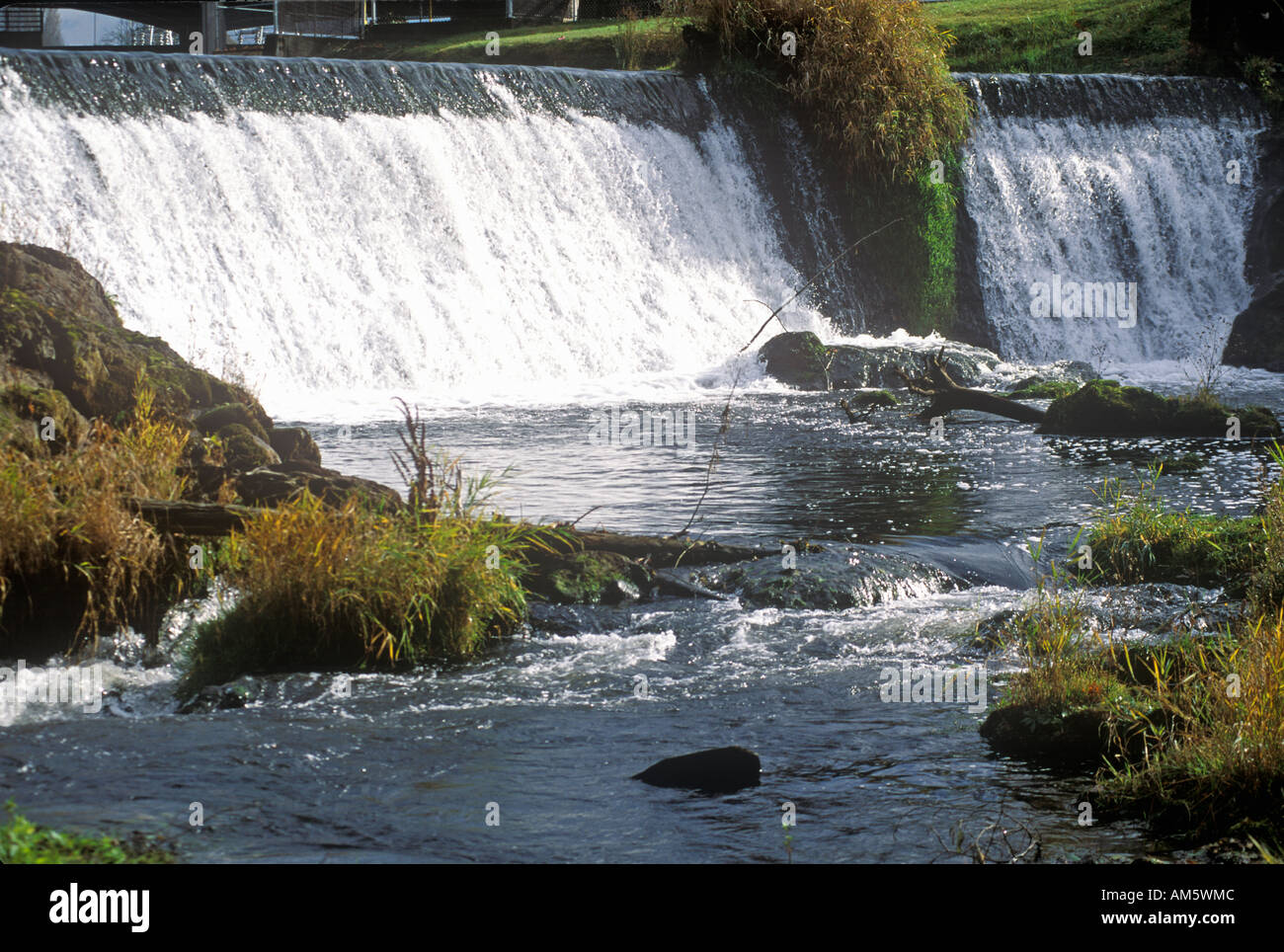 Tumwater Falls Park ou accueil d'Olympia Beer Brewing Company Banque D'Images