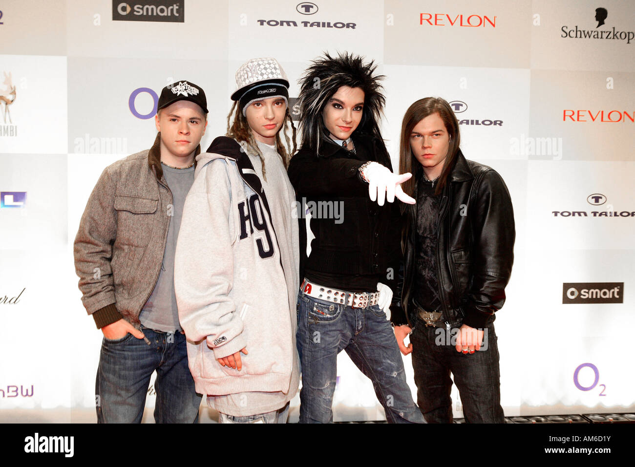 Tokio Hotel, 2006 Bambi Bambi, 2006, 30.11.2006, Stuttgart, Bade-Wurtemberg, Allemagne Banque D'Images