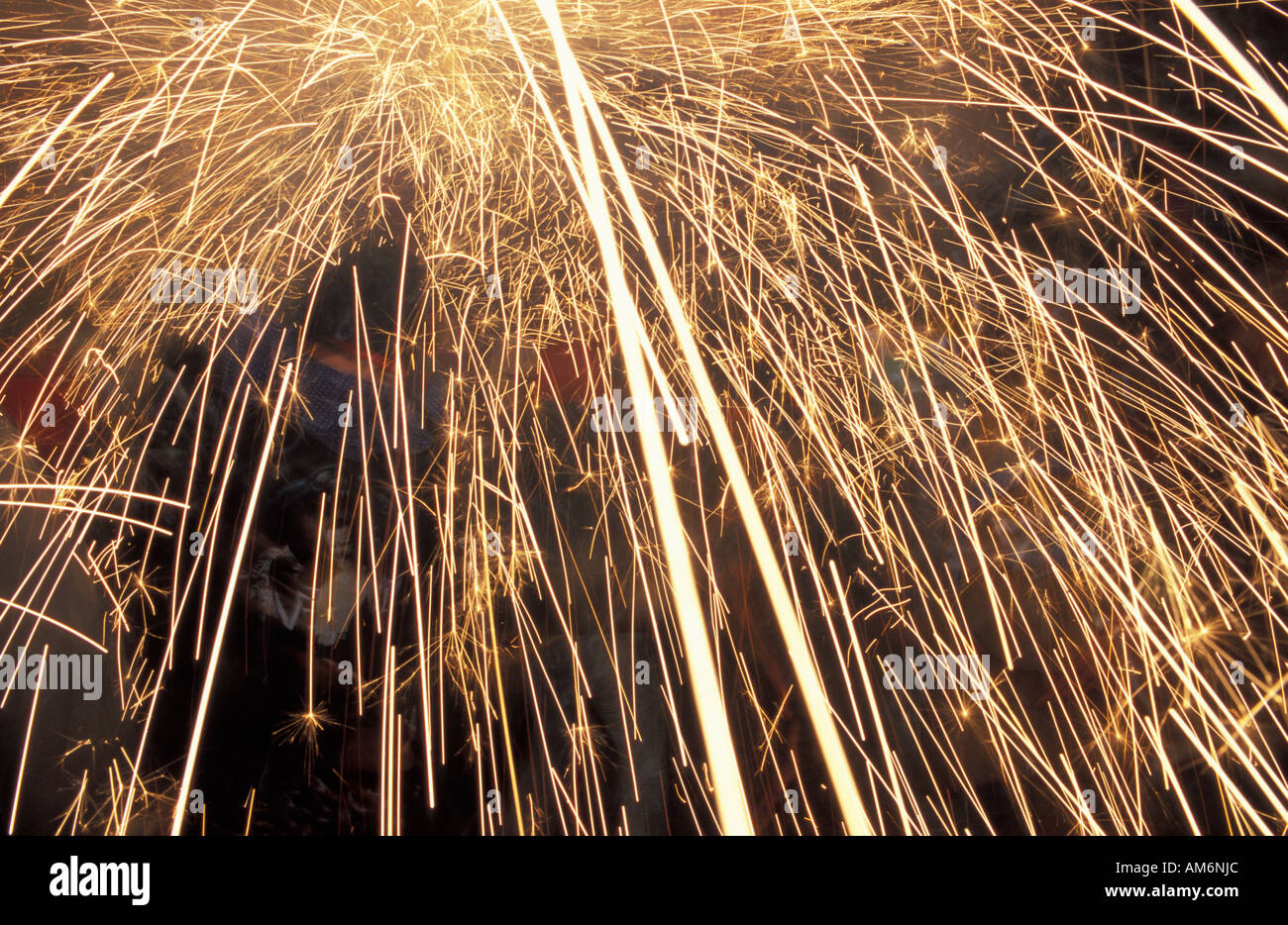 L'Arboc ball de diables Banque D'Images