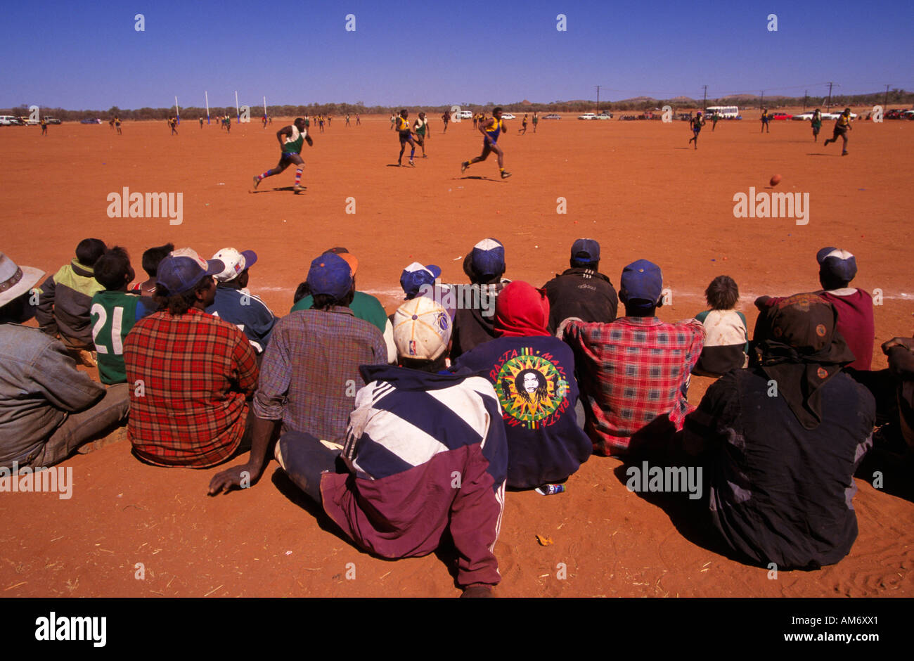 Aboriginal Sports carnival, outback Australie Banque D'Images