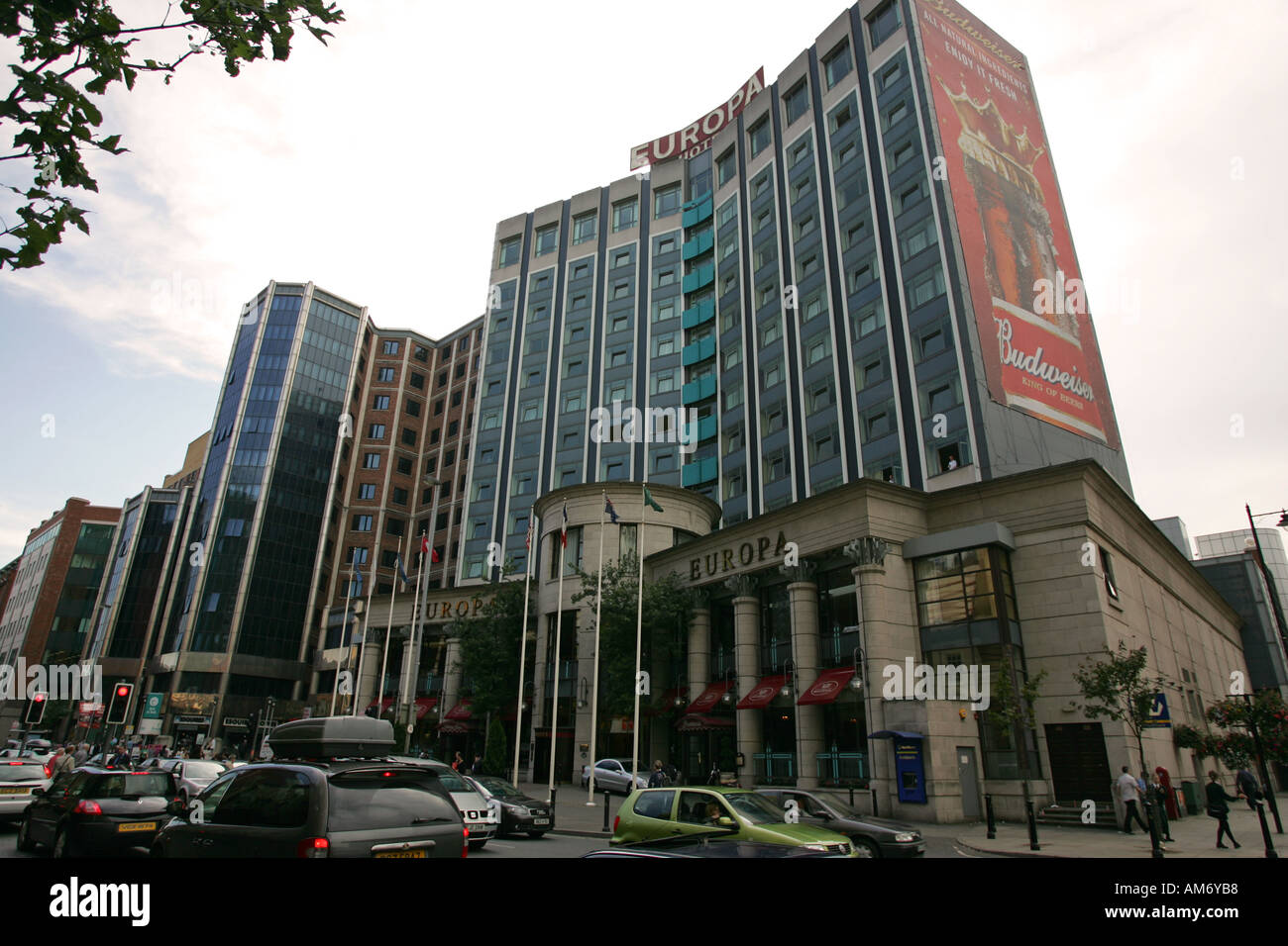 Célèbre Europa Hotel, l'hôtel le plus bombardé au monde, l'Irlande du Nord Belfast Royaume-Uni GB Grande-Bretagne Banque D'Images