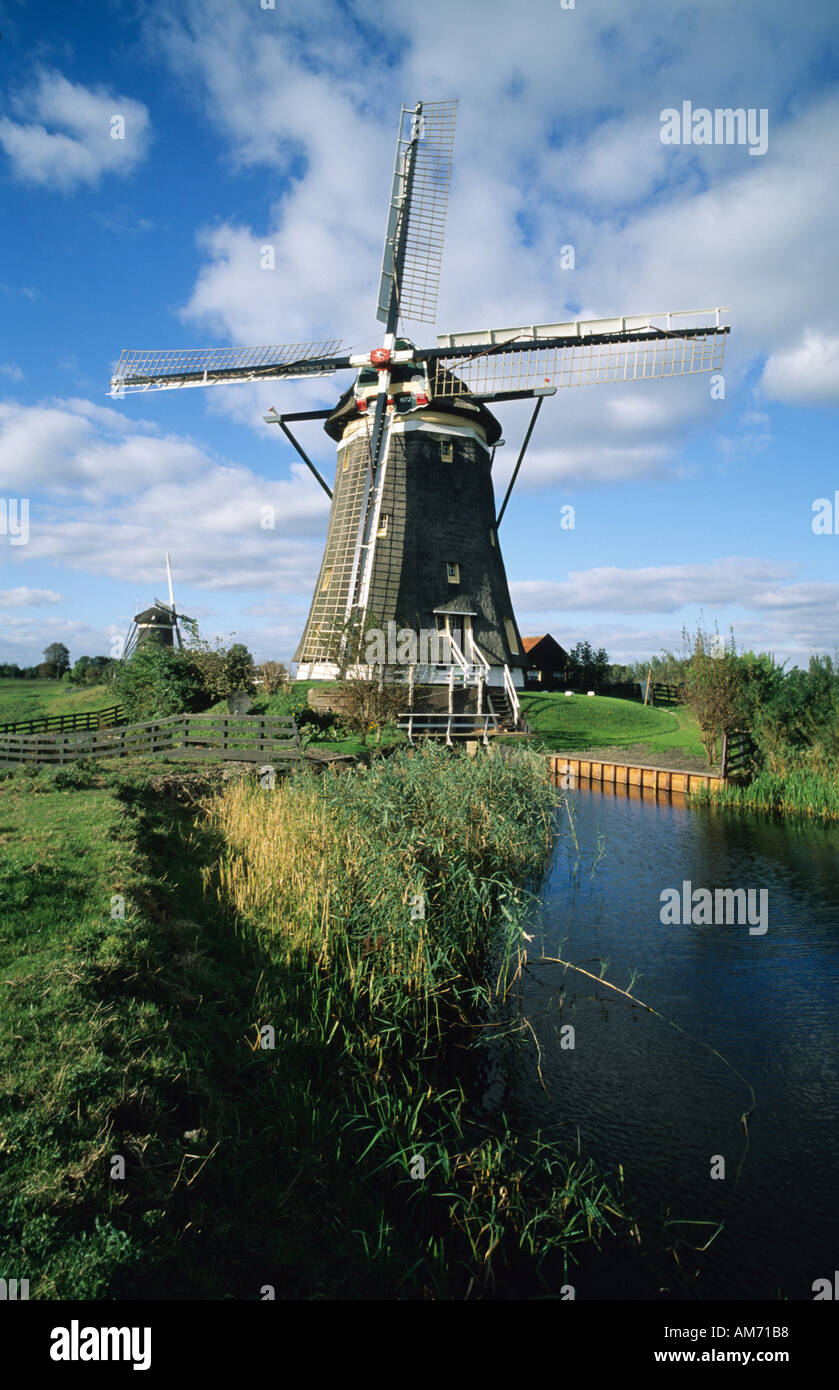 Moulin à vent Les Pays-Bas Banque D'Images