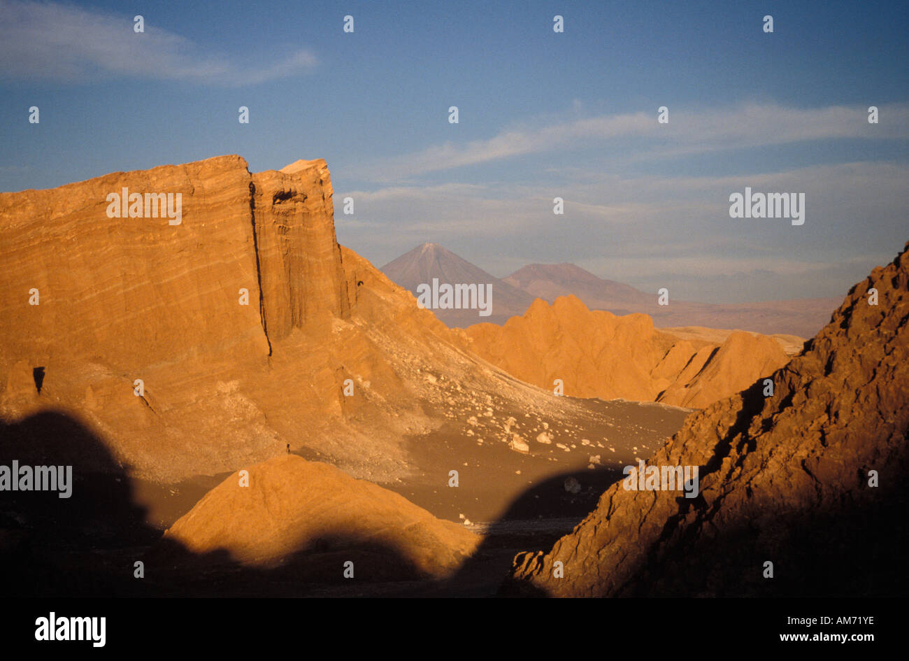 Le désert d'Atacama vallée de la lune Banque D'Images