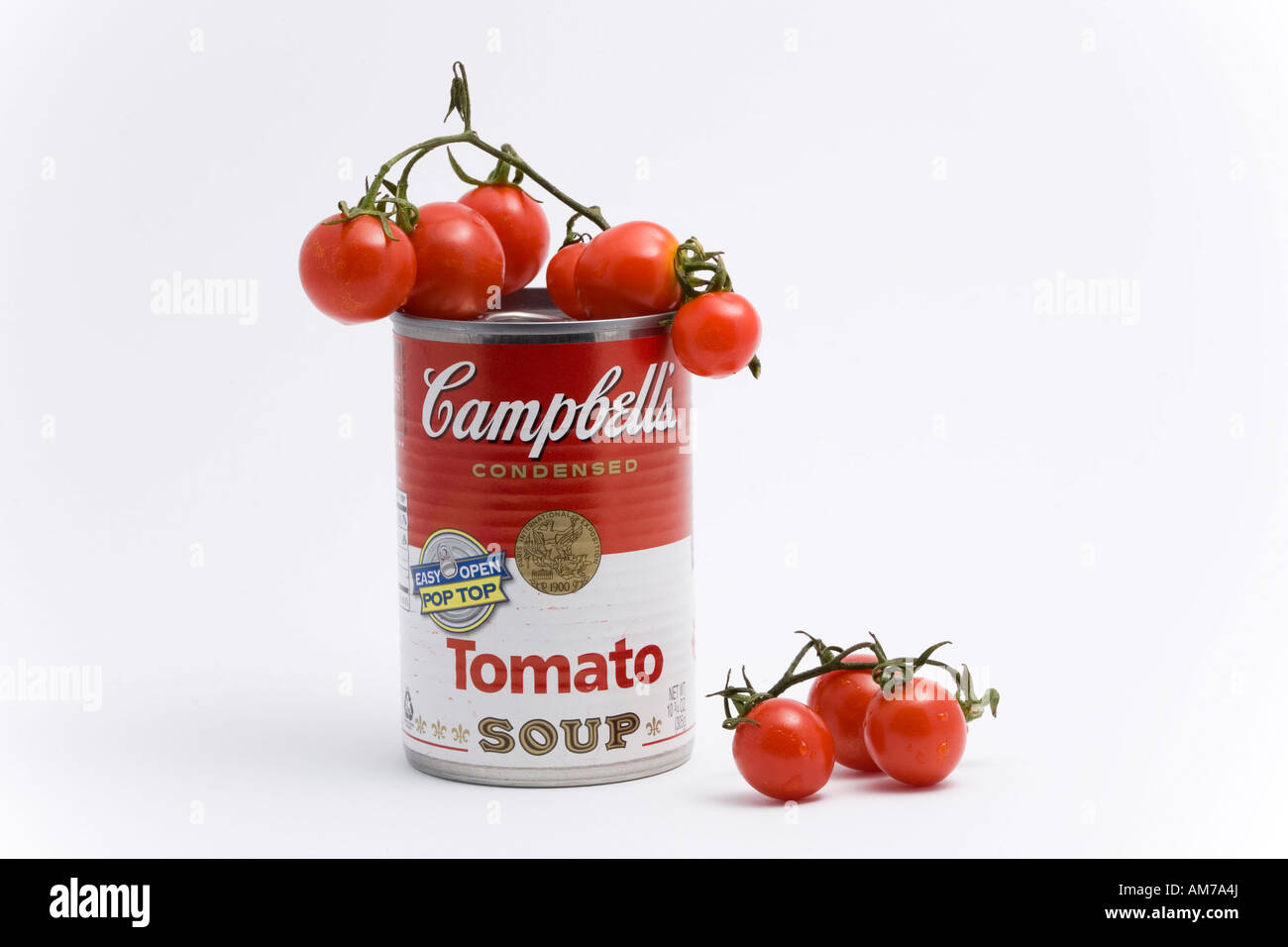 Soupe aux tomates, style Andy Warhol Banque D'Images
