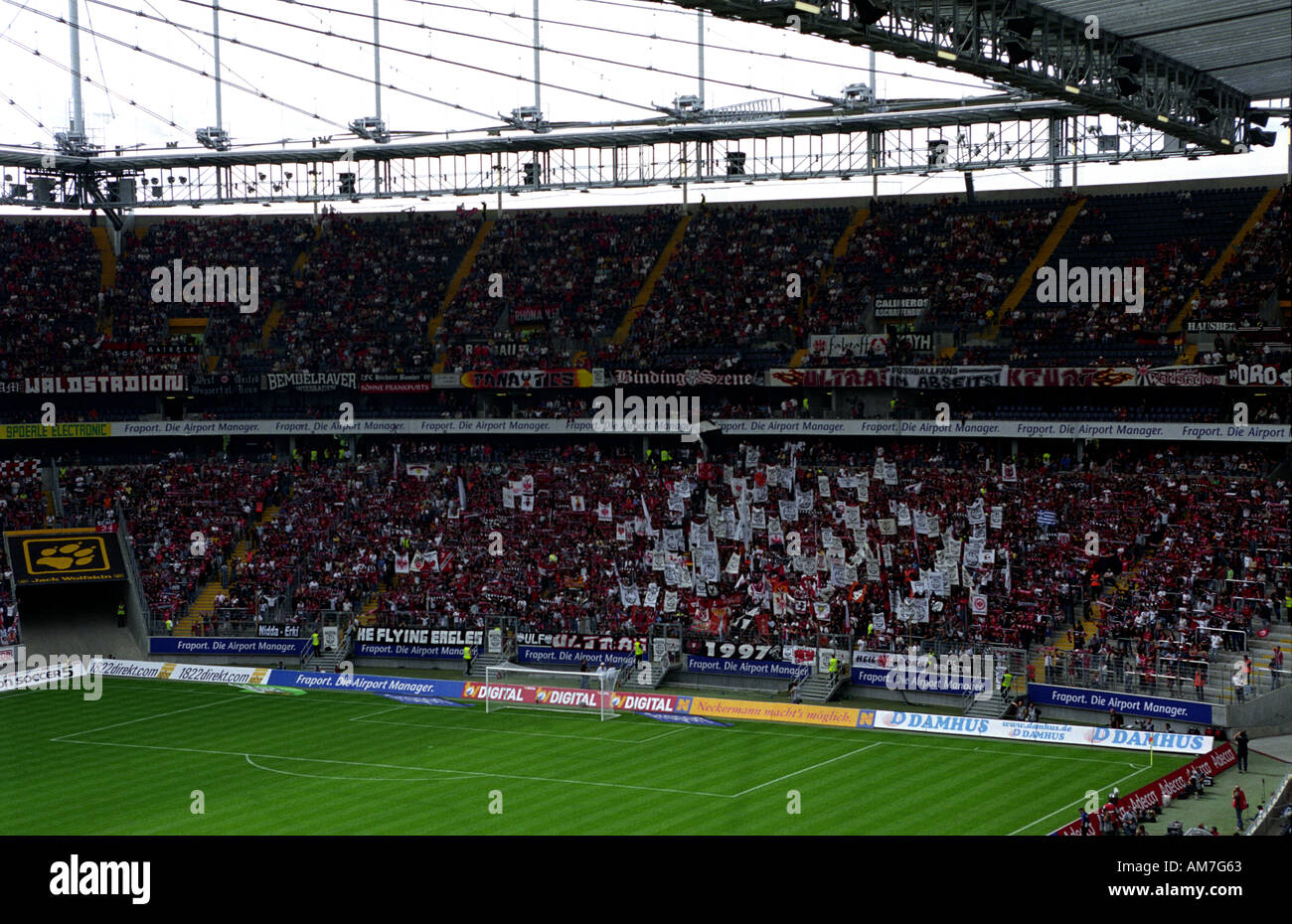 La Commerzbank-Arena, la capacité d'accueil de 52 000 Entract Francfort football club, de l'Allemagne. Banque D'Images