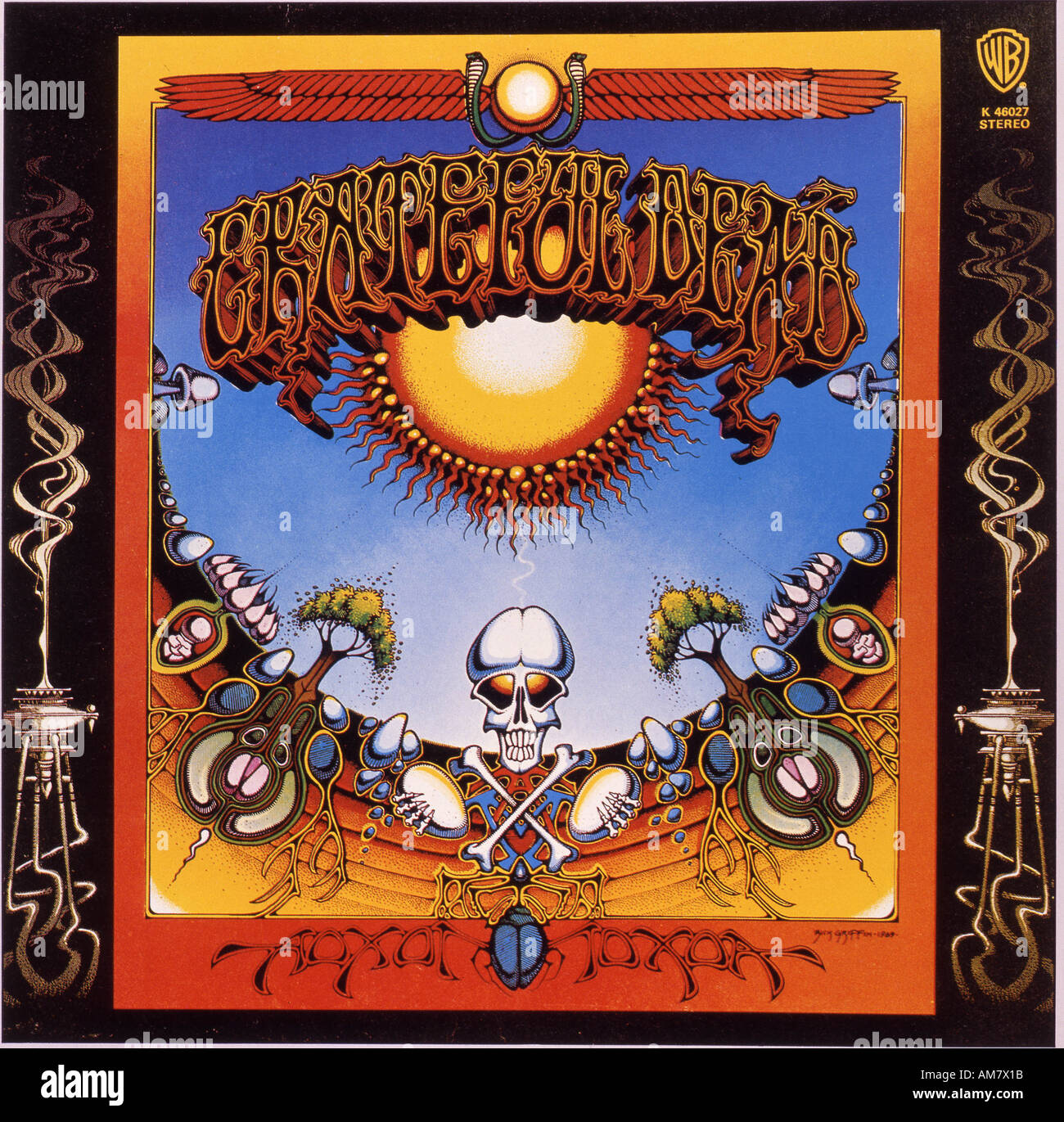 Couverture de GRATEFUL DEAD 1969 Warner album Aoxomoxoa Banque D'Images