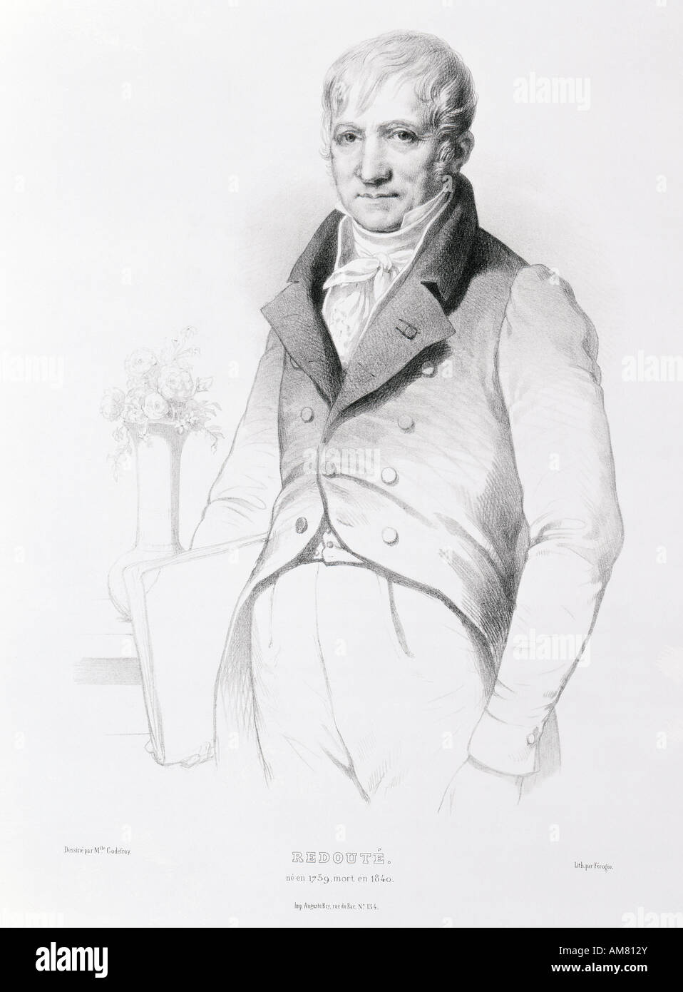 "Pierre-Joseph Redouté (1759-1840) Banque D'Images