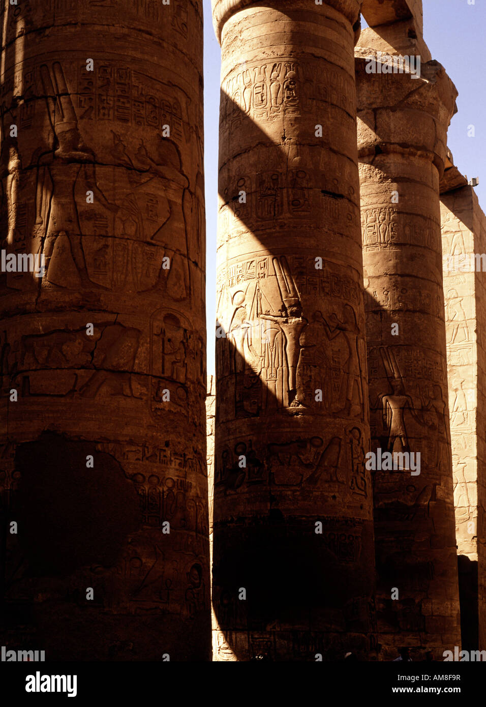 Temple d'Amon, Karnak, Egypte Banque D'Images