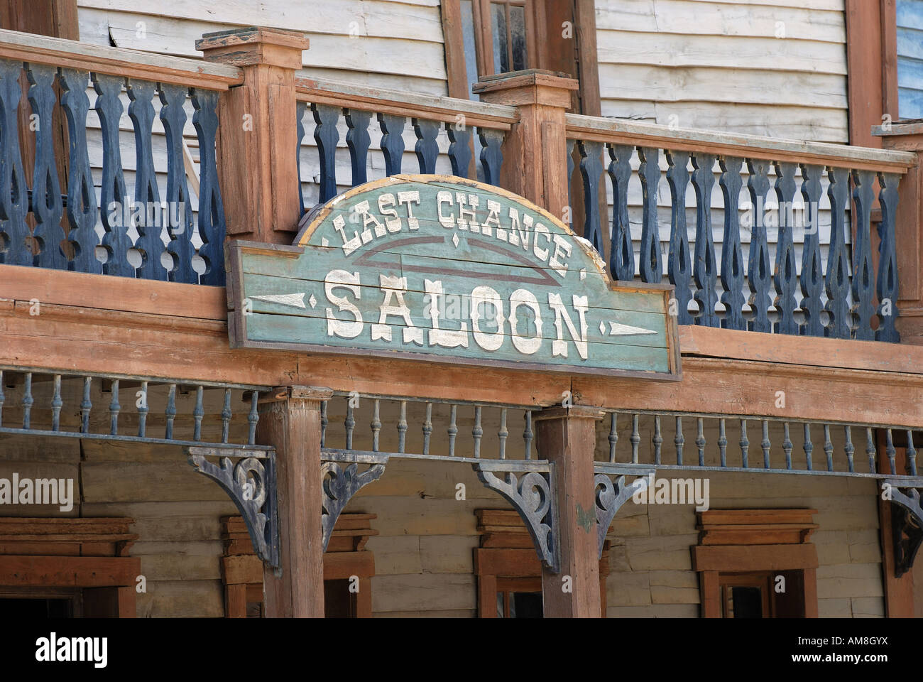 Last Chance Saloon dans une vieille ville de style américain Banque D'Images