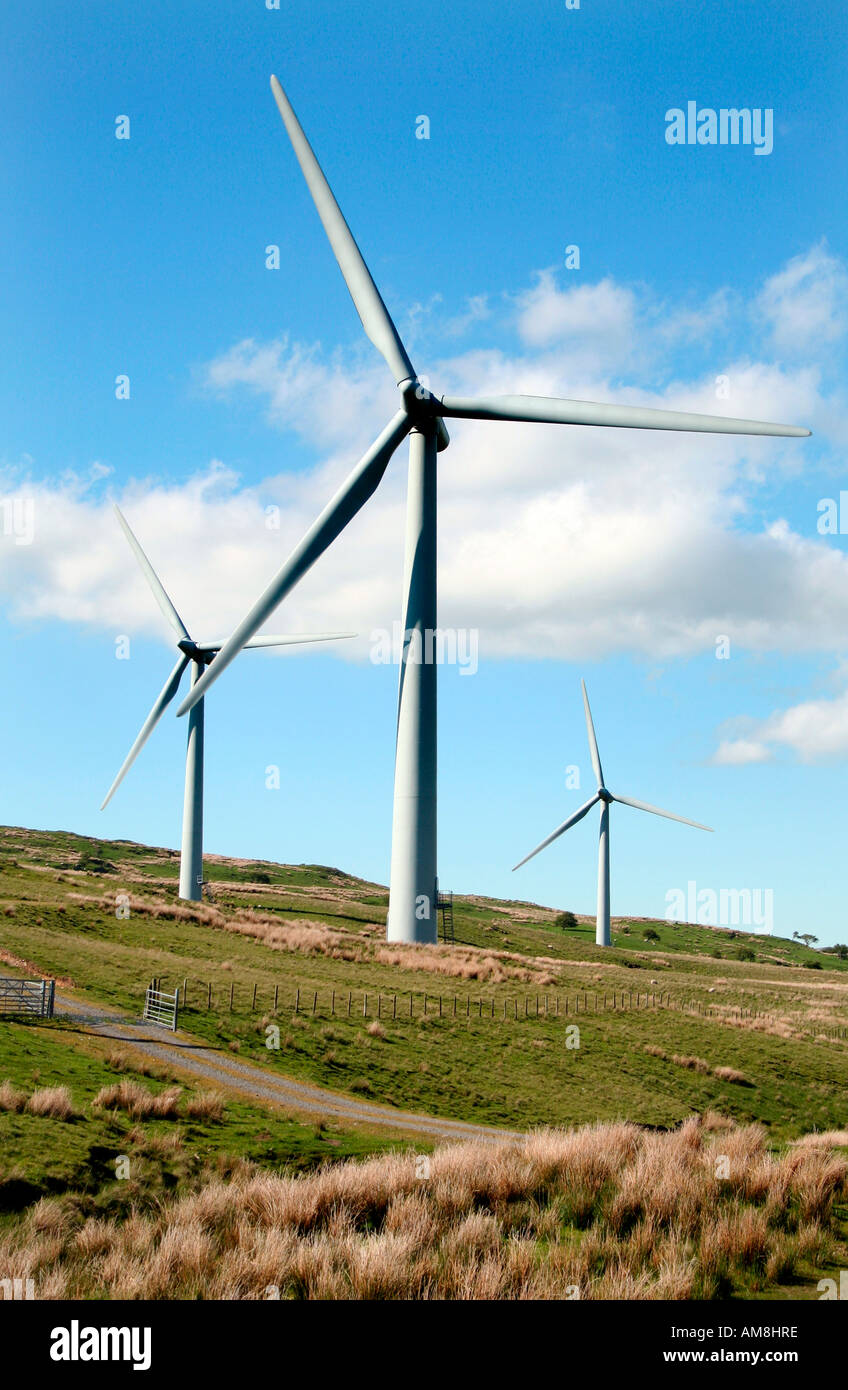 Vin turbine, Lambrigg Wind Farm, Lake District, Cumbria, England, UK Banque D'Images