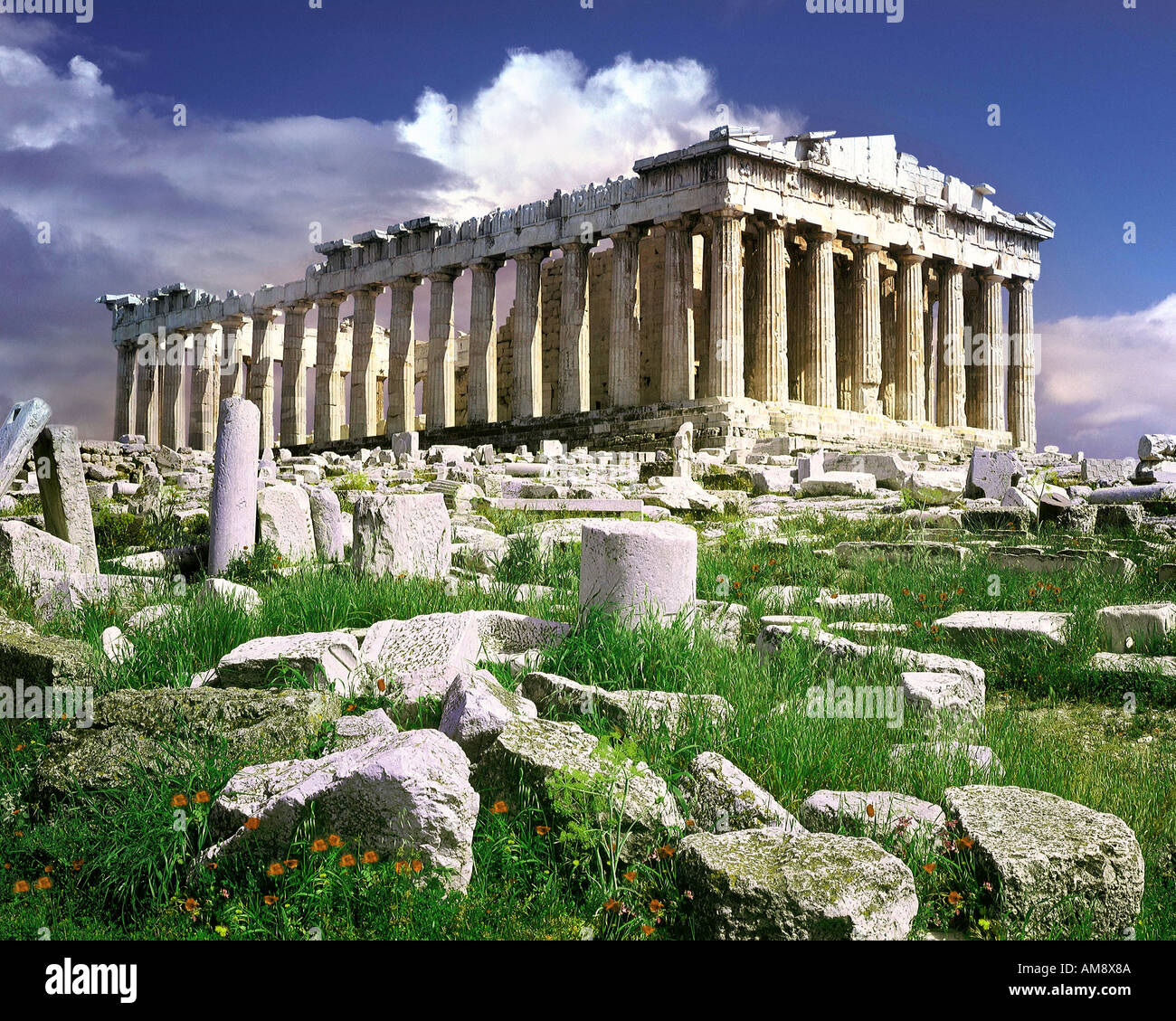 GR - l'acropole d'ATHÈNES : Banque D'Images