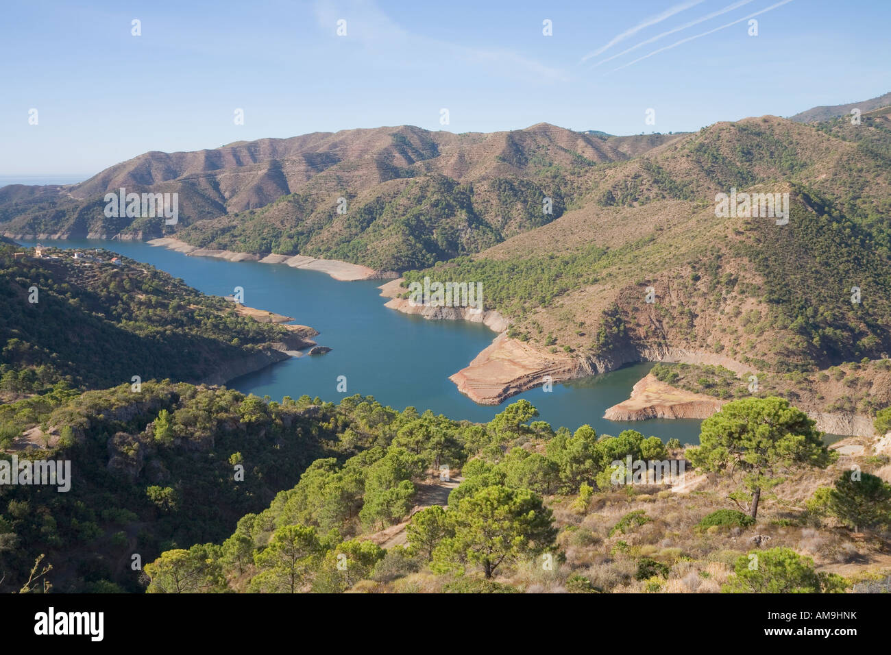 Près de Istan La province de Malaga Costa del Sol Espagne Embalse de la Concepcion Banque D'Images