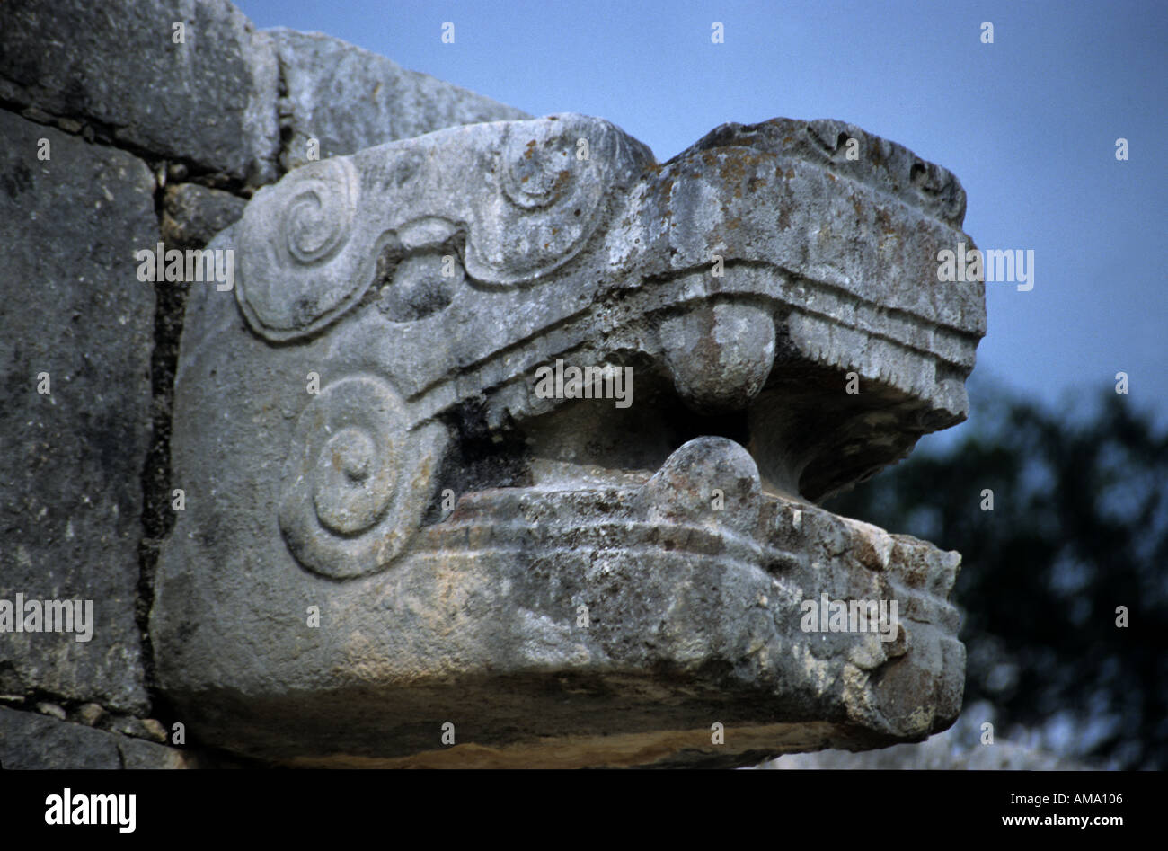 Temple maya Chichen Itza au Mexique Banque D'Images