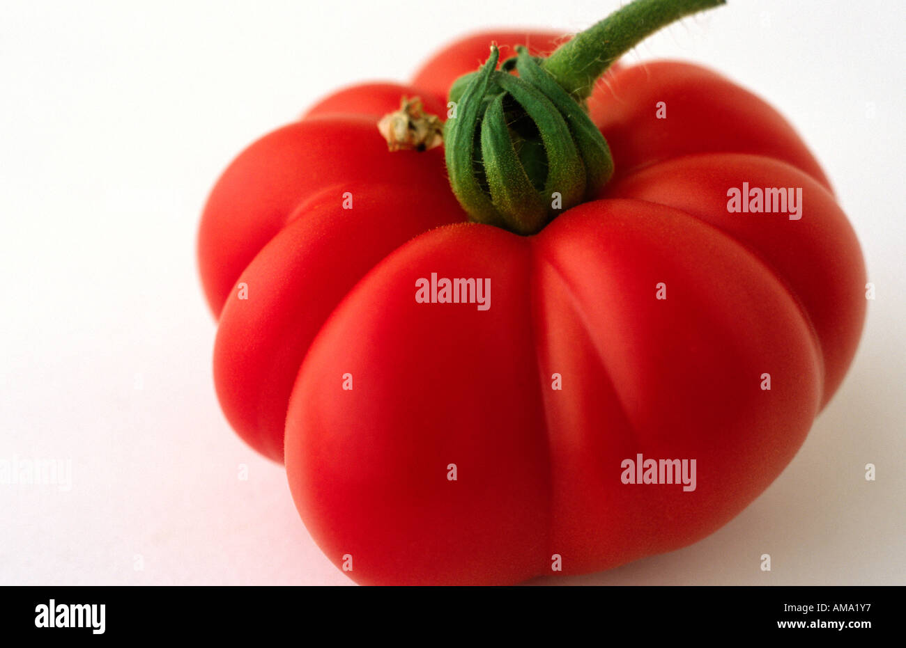 Tomate, Marmande Banque D'Images