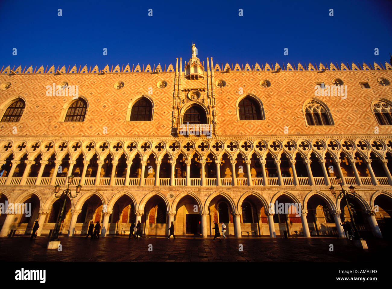 Italie Venise Le Palais des Doges (Palazzo Ducale) s façade extérieure Banque D'Images