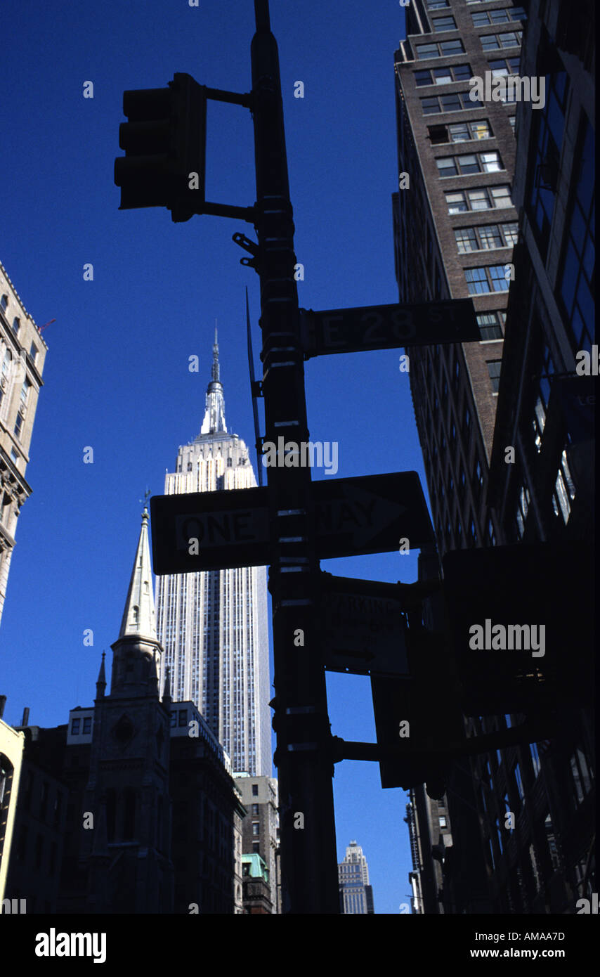 EMPIRE STATE BUILDING NEW YORK USA Banque D'Images
